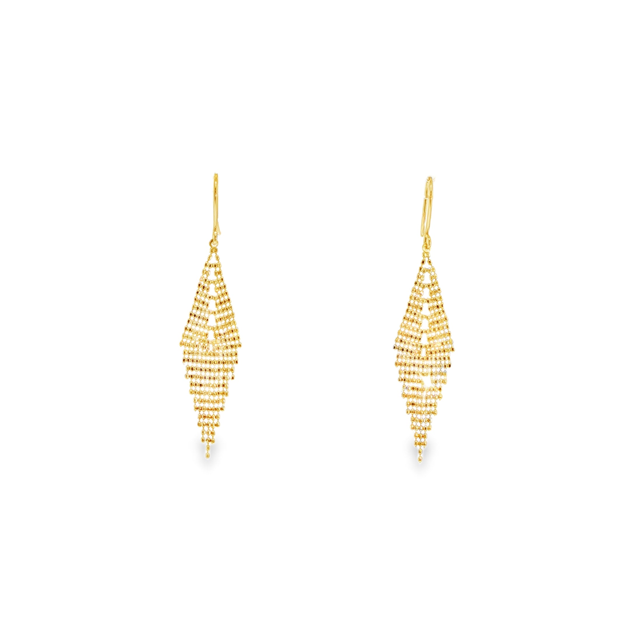 Les Larmes Earrings in 18 carat yellow gold.