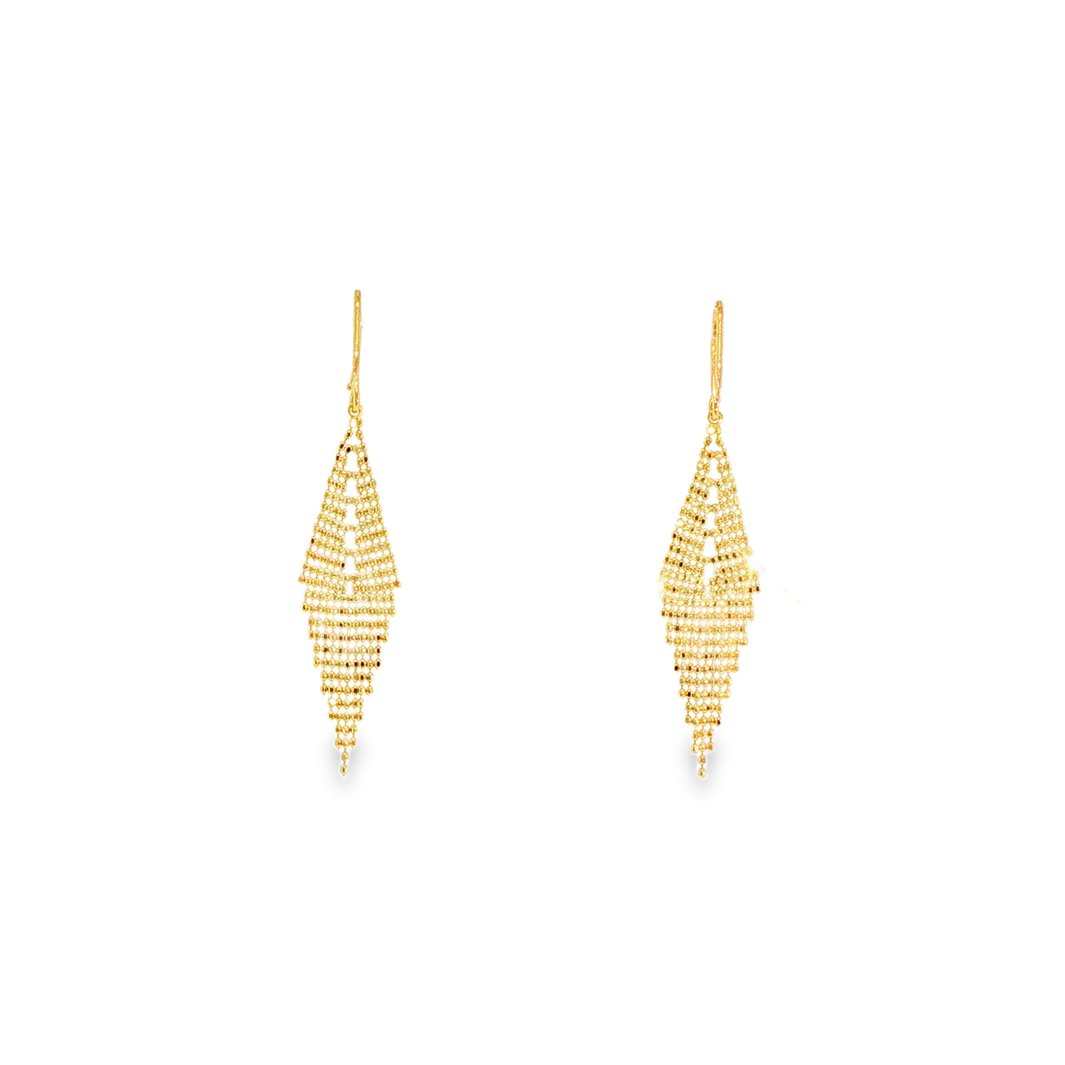 Les Larmes Earrings in 18 carat yellow gold.