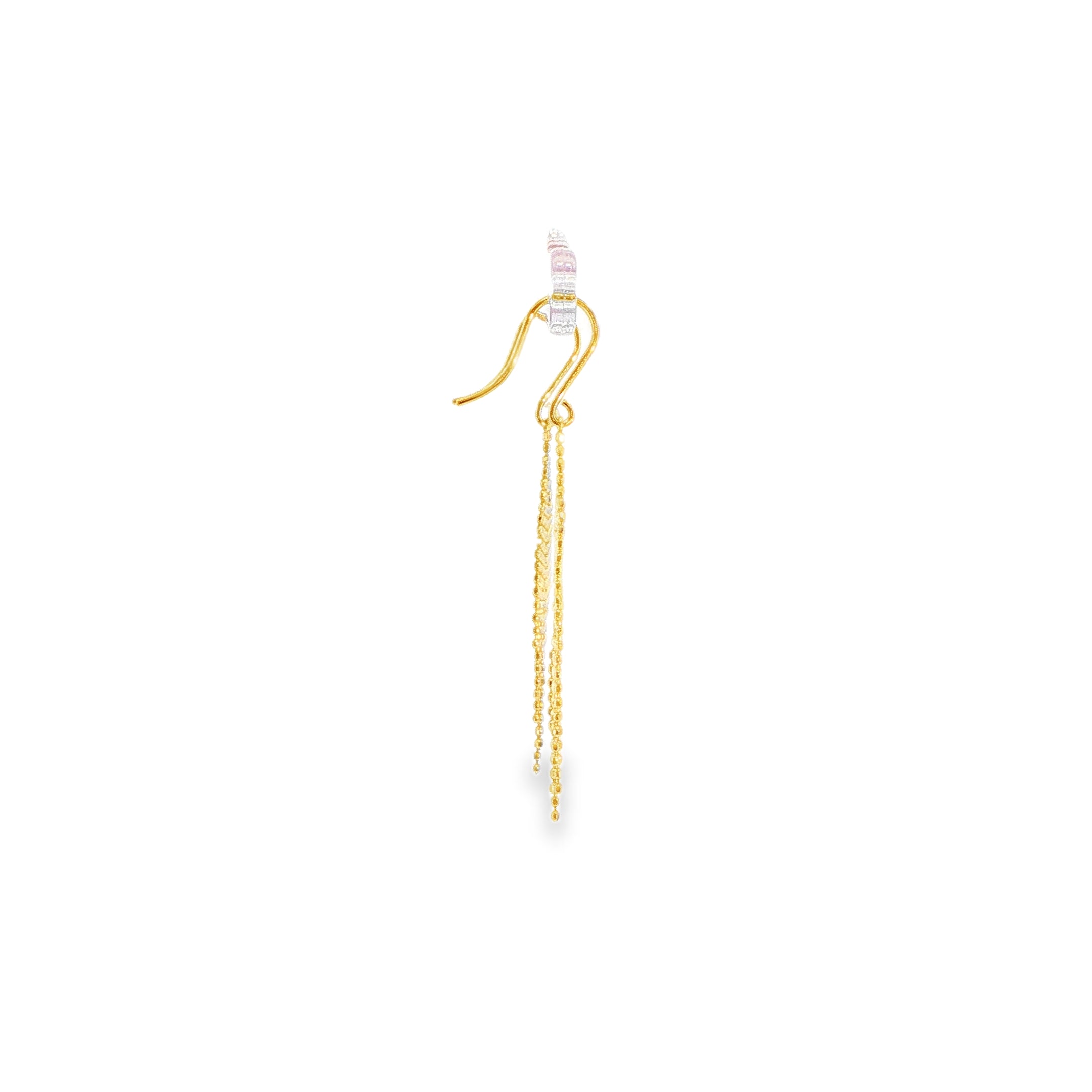 Les Larmes Earrings in 18 carat yellow gold.