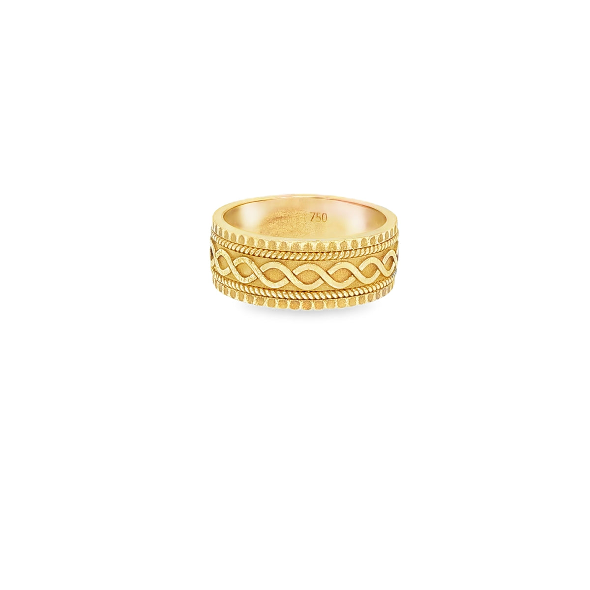 Infinity Lignee Ring in 18ct Yellow Gold (customisable).