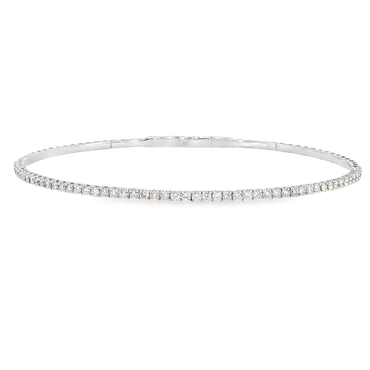 Flexi Magique Classic 0.75 Carat Diamond Flexi Tennis Bracelet in 18 Carat White Gold (customisable)