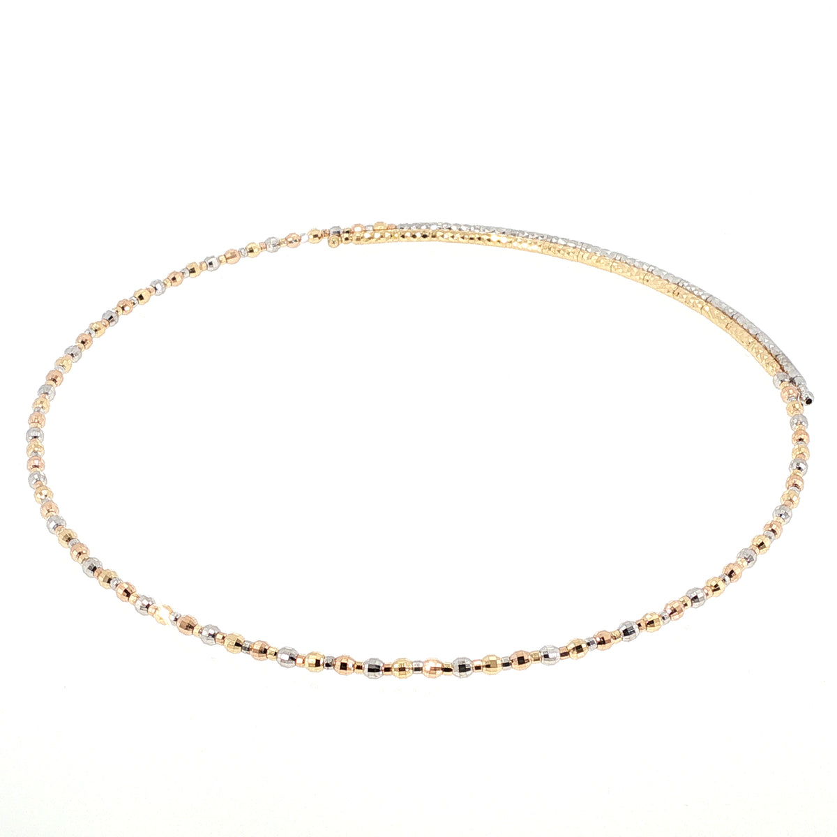Flexi Magique L'Attraction Necklace in 18ct Yellow Gold, White Gold & Rose Gold