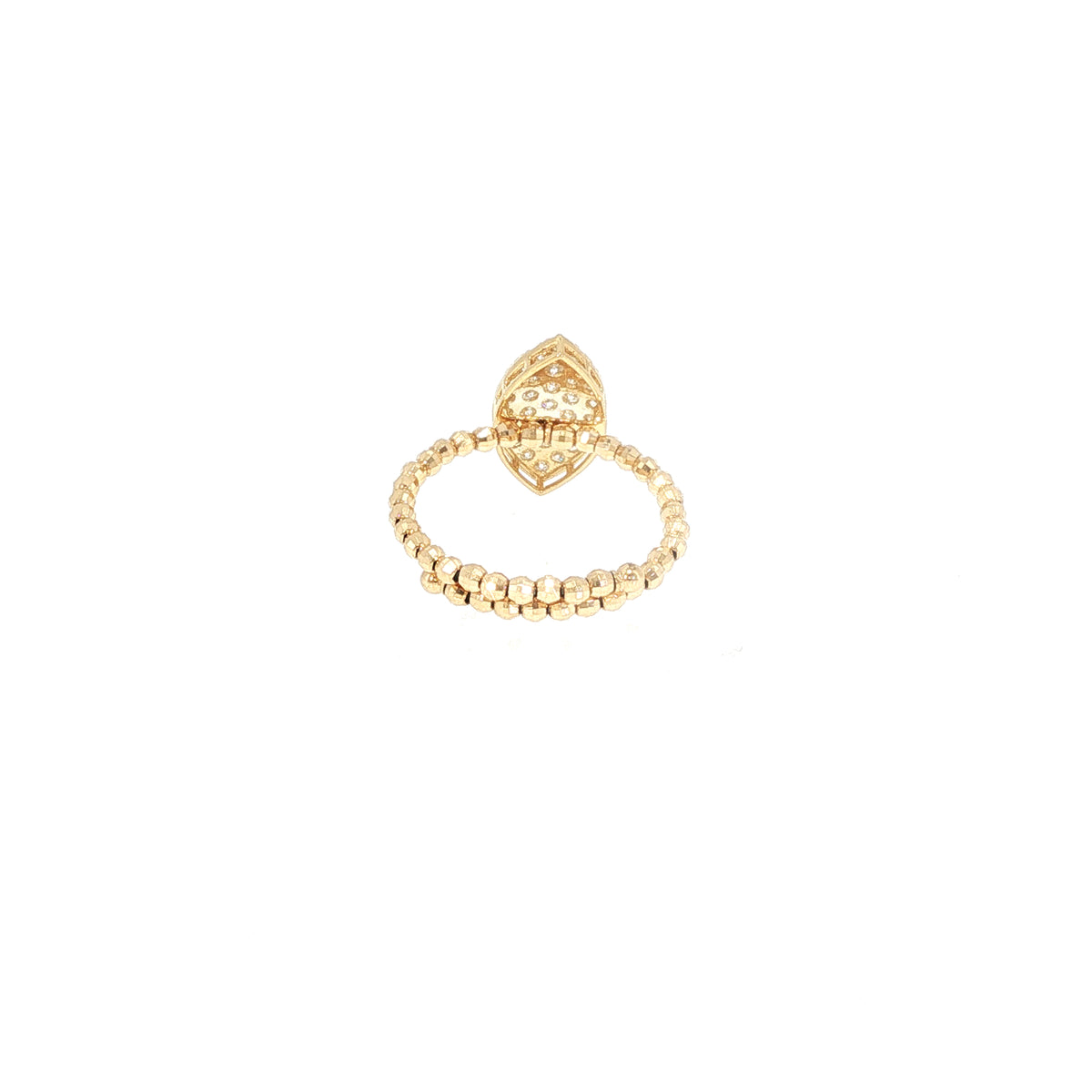 La Belle Marquise Coil Ring in 18ct Yellow gold and Natural Diamonds